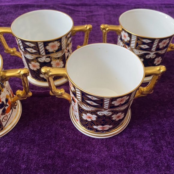 Royal Crown Derby Imari 2451 Loving Cups - Picture 4 of 6